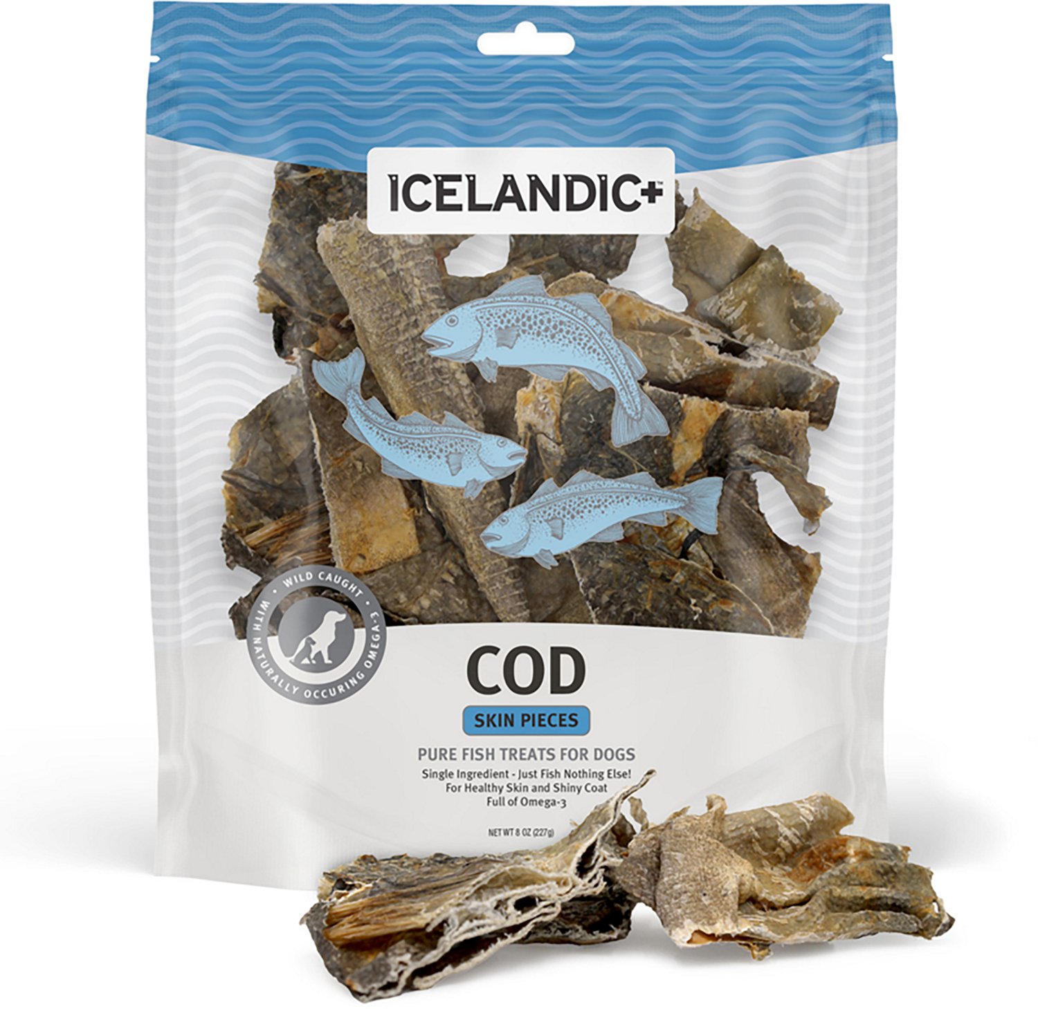 Icelandic+ 8 oz Cod Skin Mixed Pieces Dog Treats - view number 6