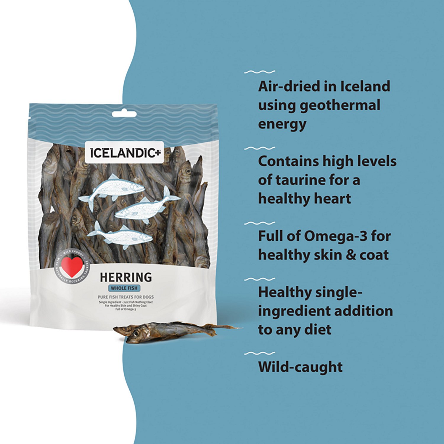 Icelandic+ 9 oz Whole Fish & Pieces Dog Treats
