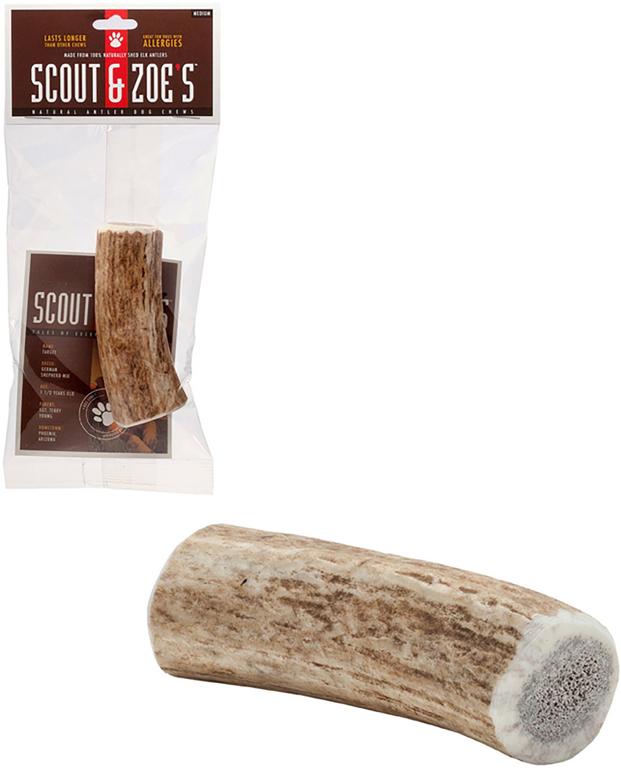 Scout & Zoe's Small Elk Antler Dog Chews - view number 5