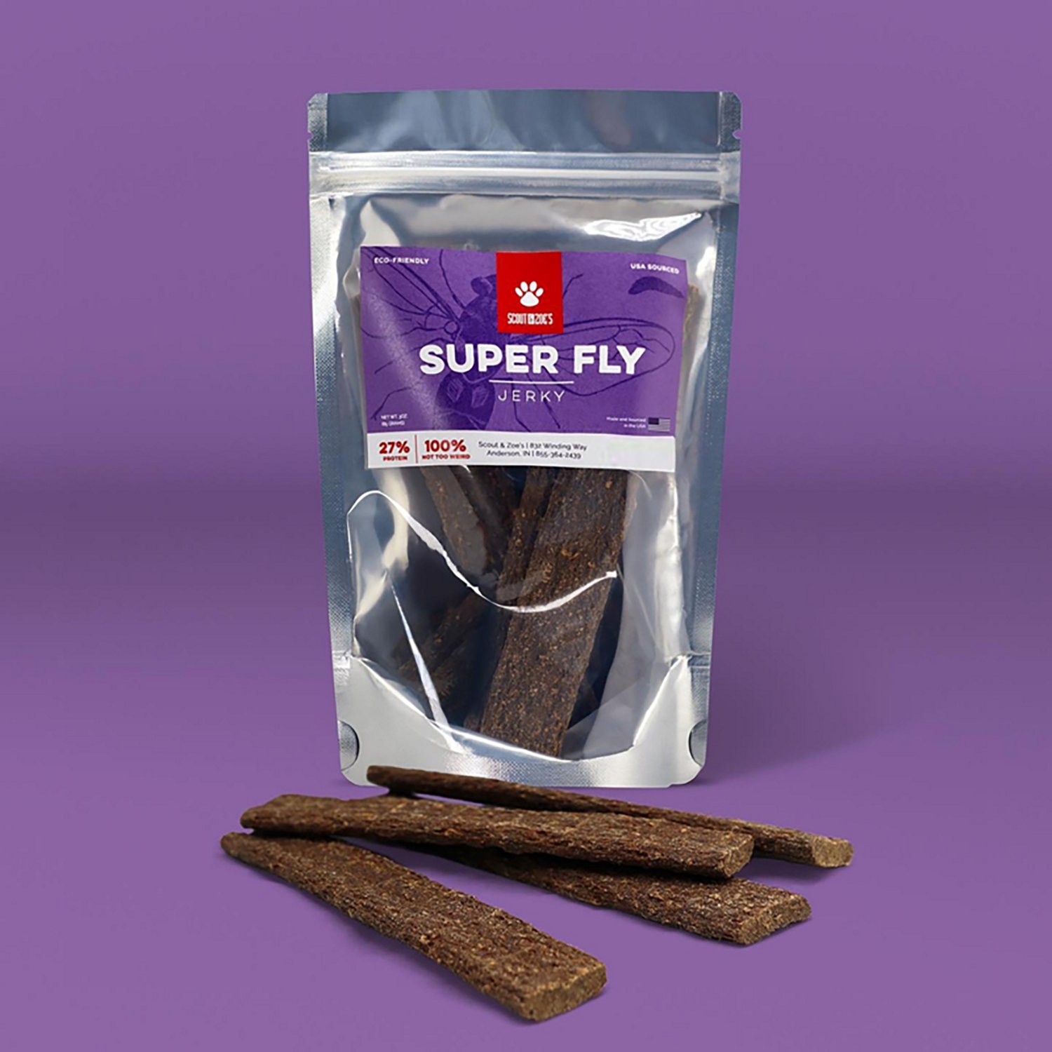 Scout & Zoe's 10 oz Super Fly Swarm Trio Larvae Jerky Topper 3-Pack - view number 2