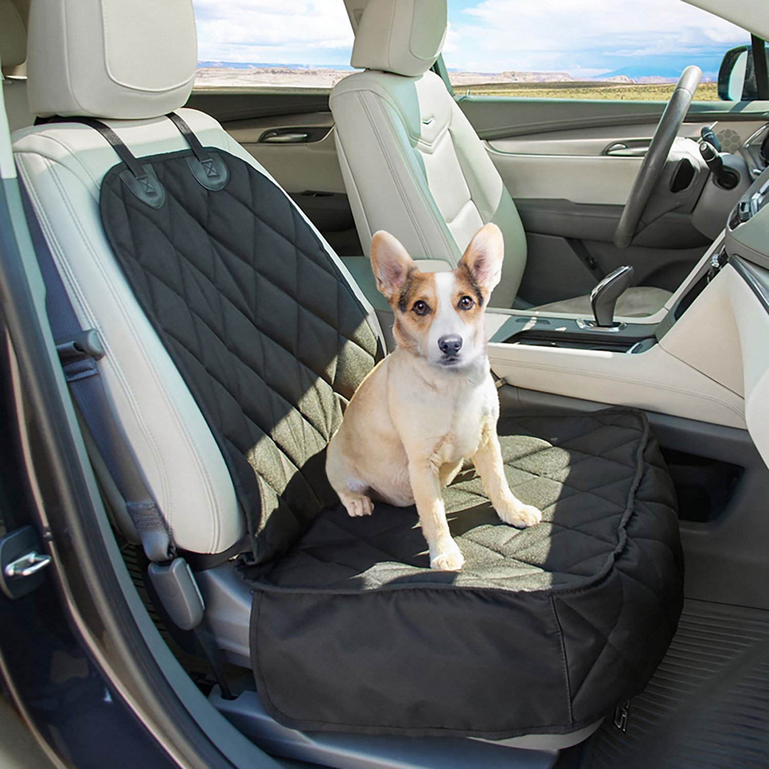 Jespet & Goopaws 40 in Quilted Pet Front Car Seat Cover - view number 2