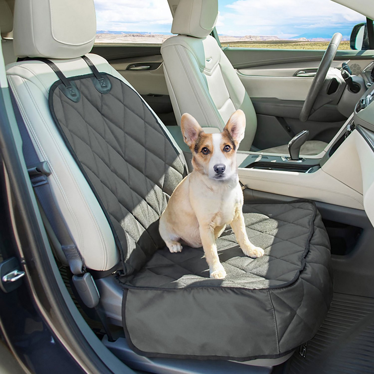 Jespet & Goopaws 40 in Quilted Pet Front Car Seat Cover - view number 2