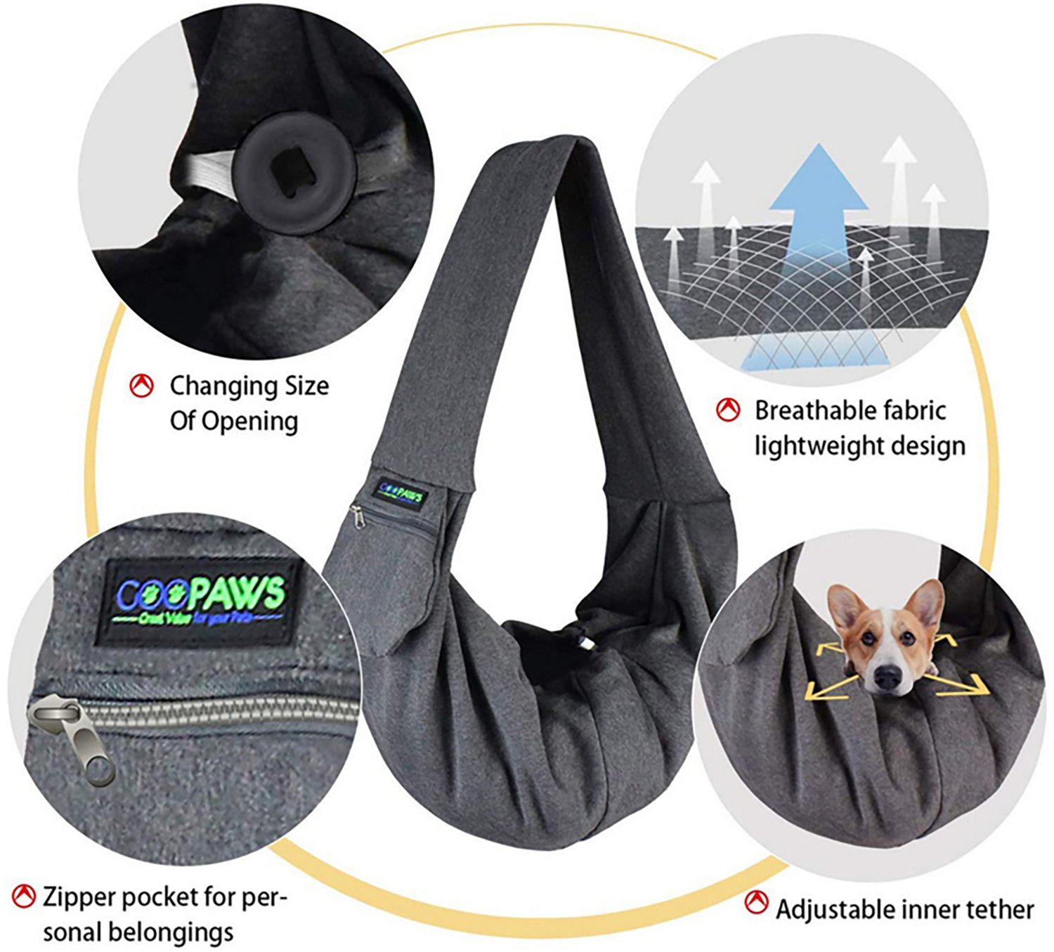 Jespet & Goopaws Comfy Pet Sling - view number 2