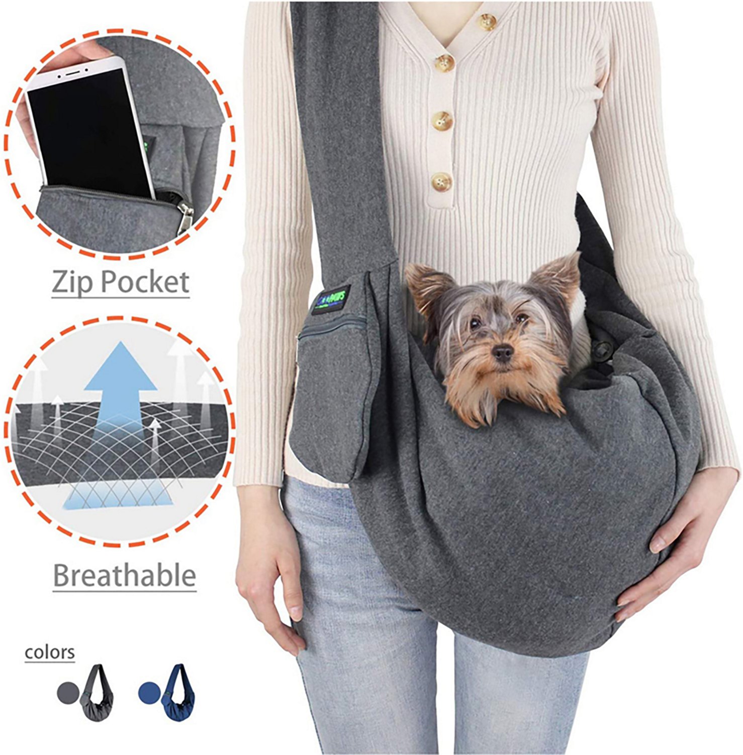 Jespet & Goopaws Comfy Pet Sling