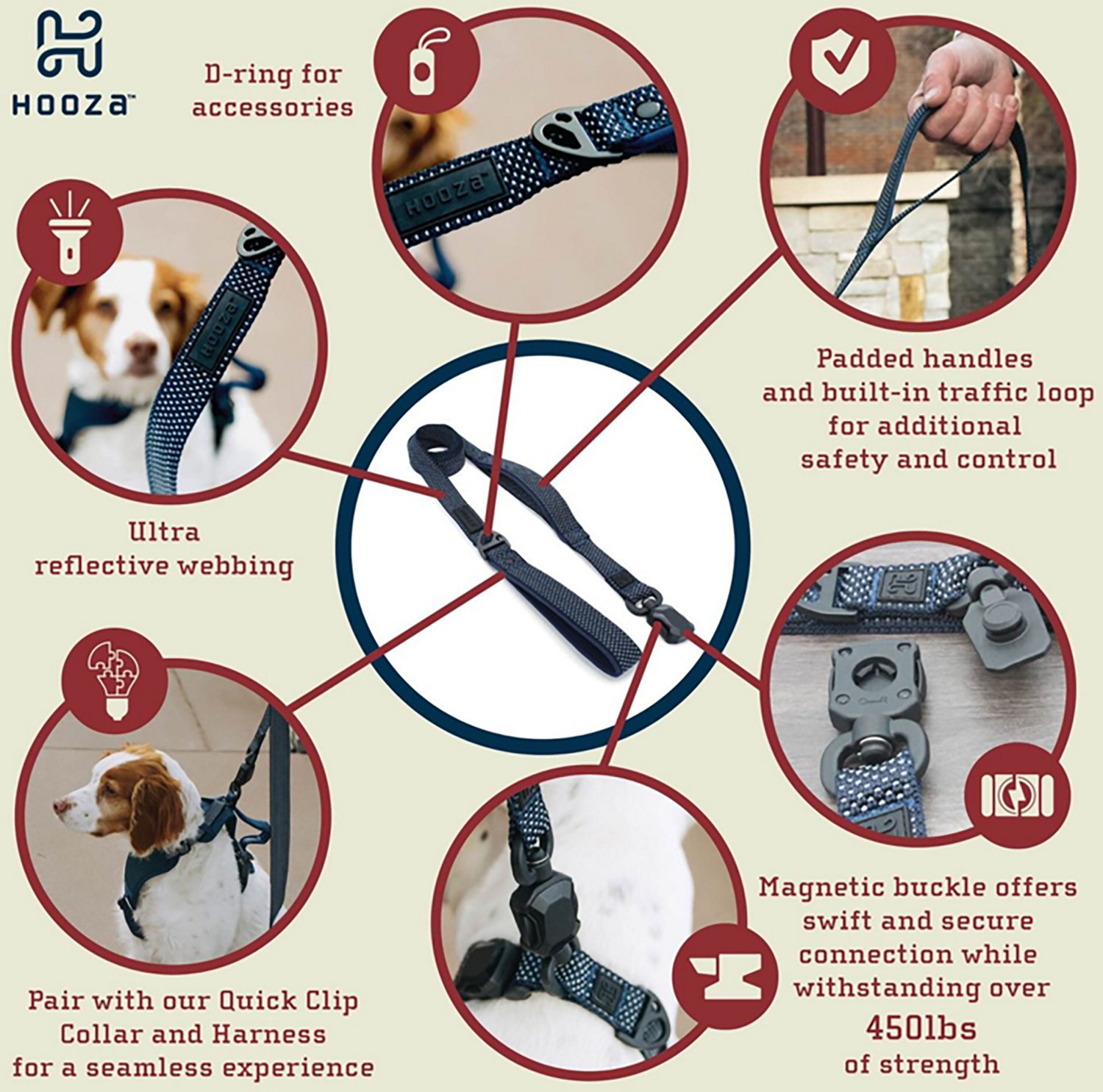 Hooza Quick Clip Reflective Leash - view number 2