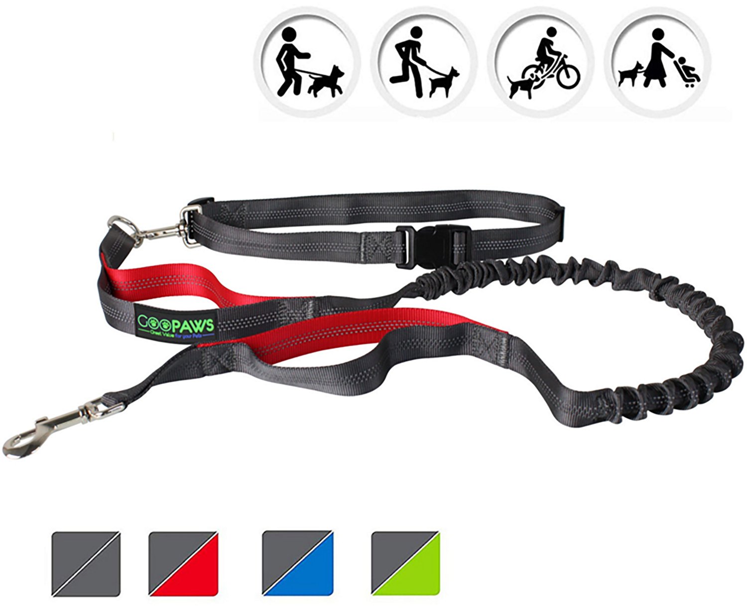 Jespet & Goopaws Hands-Free Bungee Dog Leash - view number 8