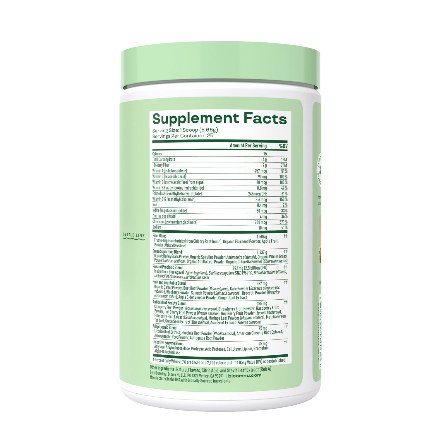 Bloom Nutrition Greens and Superfoods Powder - 25 Servings - view number 2