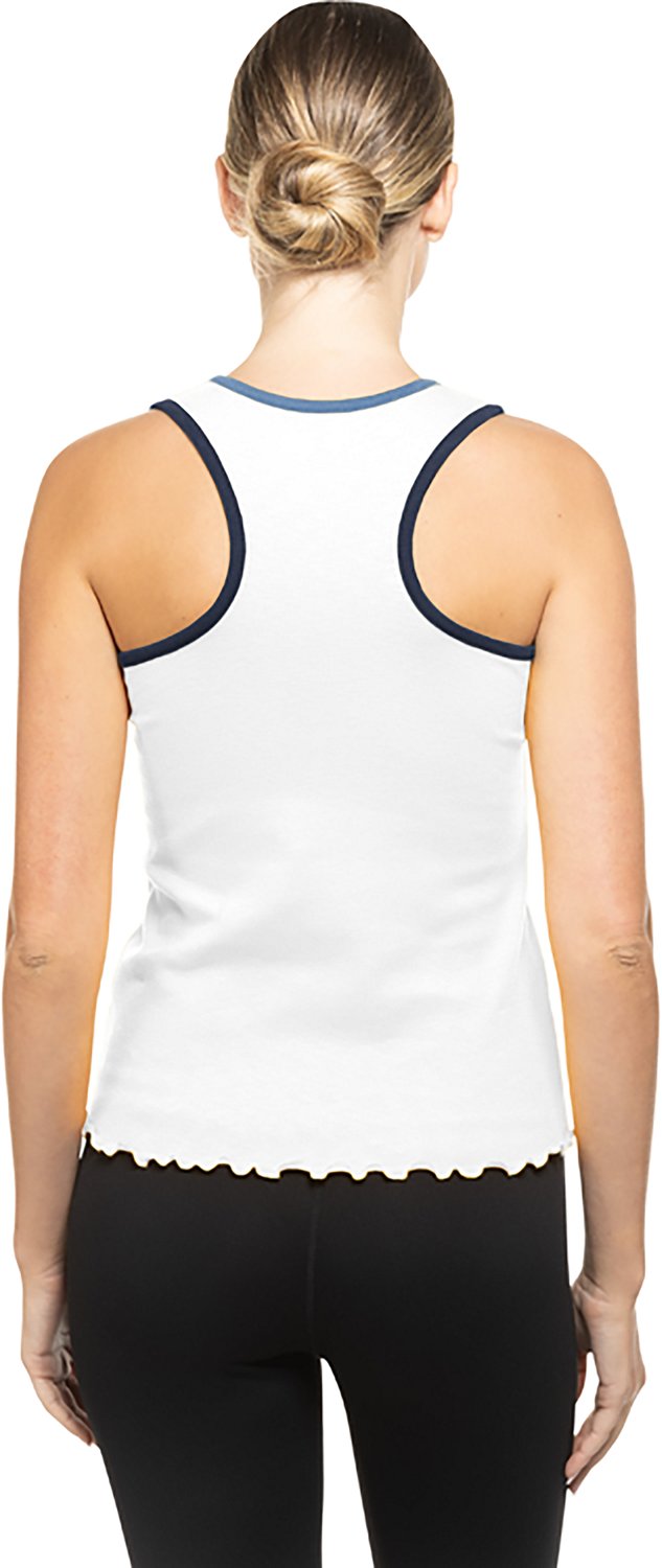 New Era Women's Tampa Bay Rays V-Notch Lettuce Hem Tank Top - view number 2