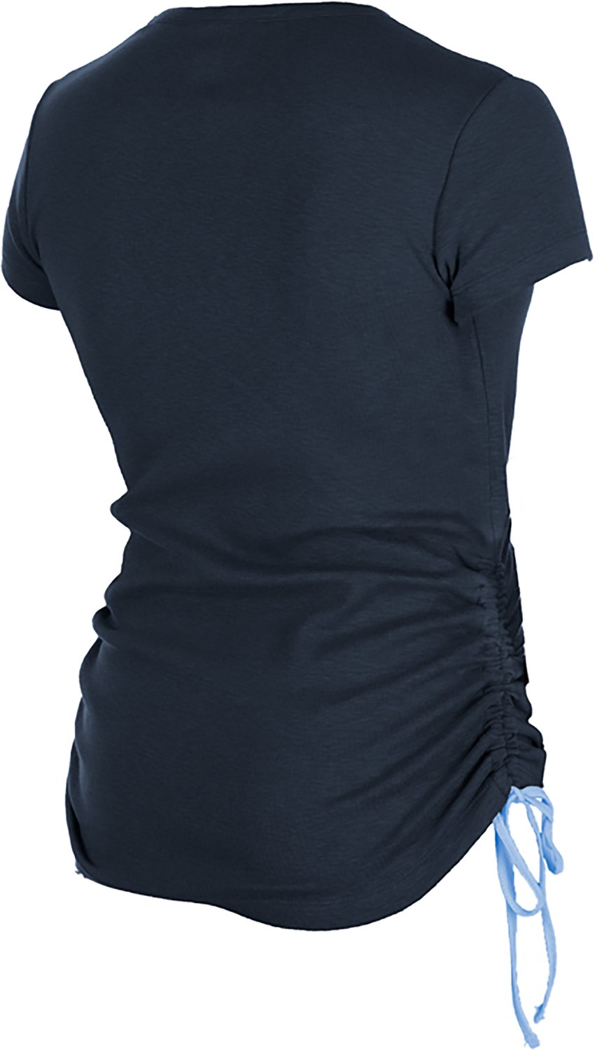 New Era Women's Tampa Bay Rays Short Sleeve Ruched Side T-shirt - view number 2