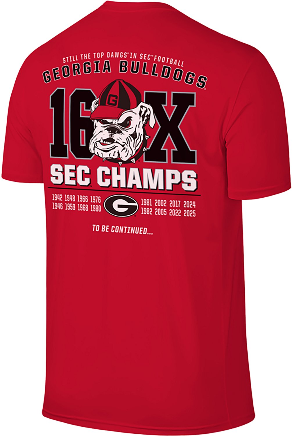 WILDCAT RETRO Men's Univeristy of Georgia 2025 SEC Champions Short Sleeve T-Shirt - view number 3