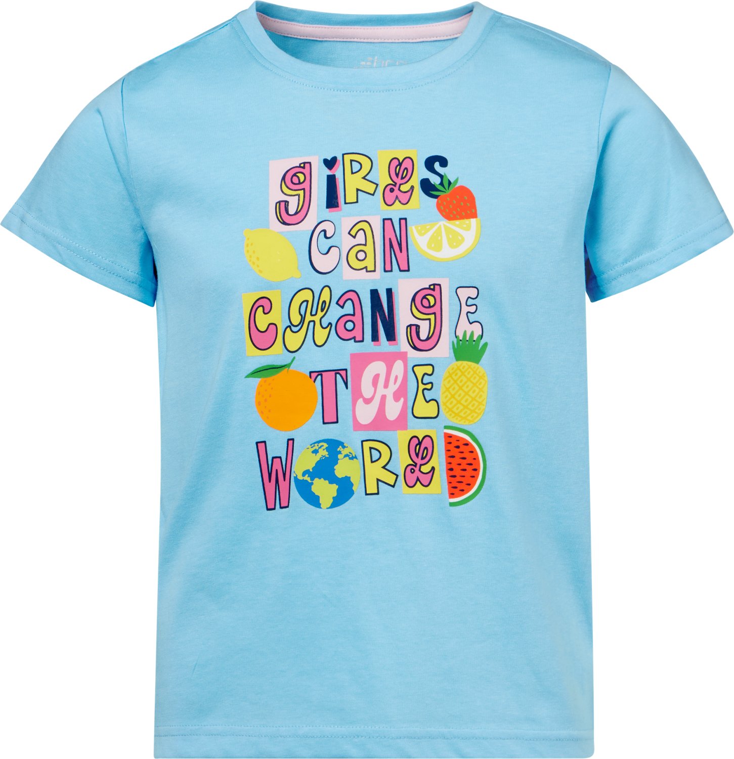 BCG Girls' Lifestyle Cotton Funky World T-shirt