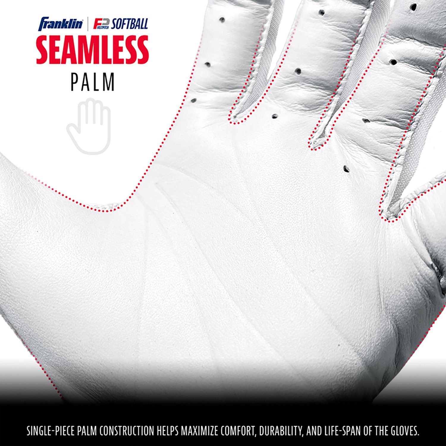 Franklin Girls' USA Softball CFX Pro Batting Gloves - view number 4