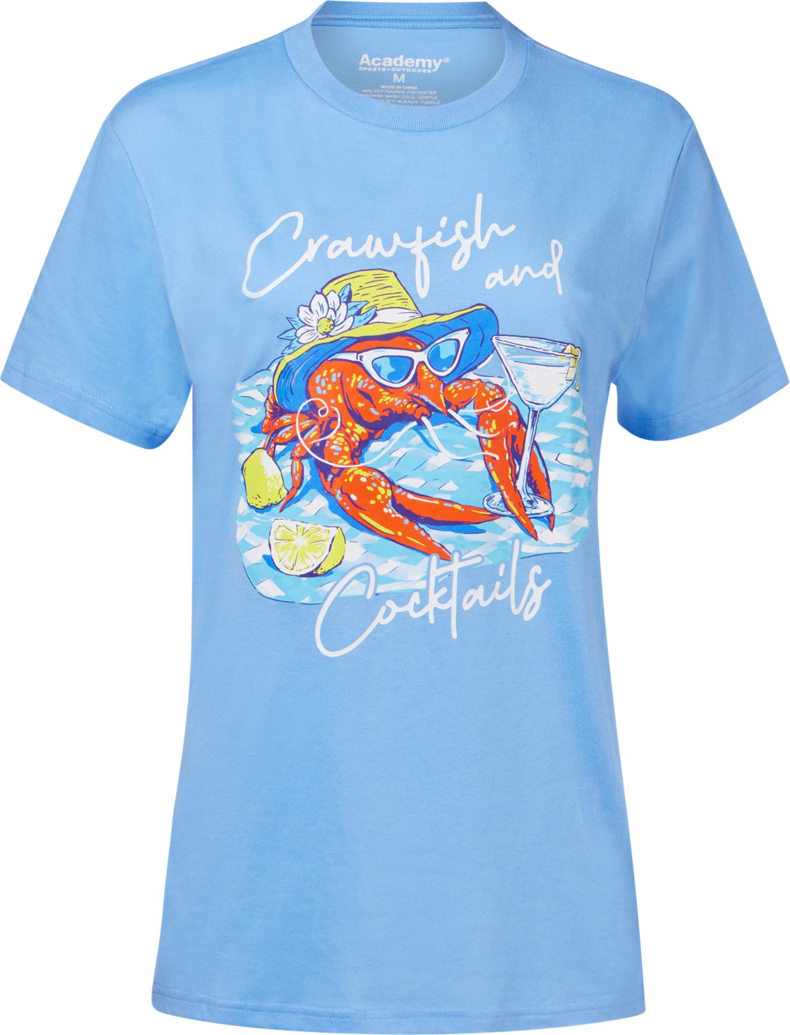 Academy Sports + Outdoors Women's Crawfish & Cocktails T-shirt - view number 2
