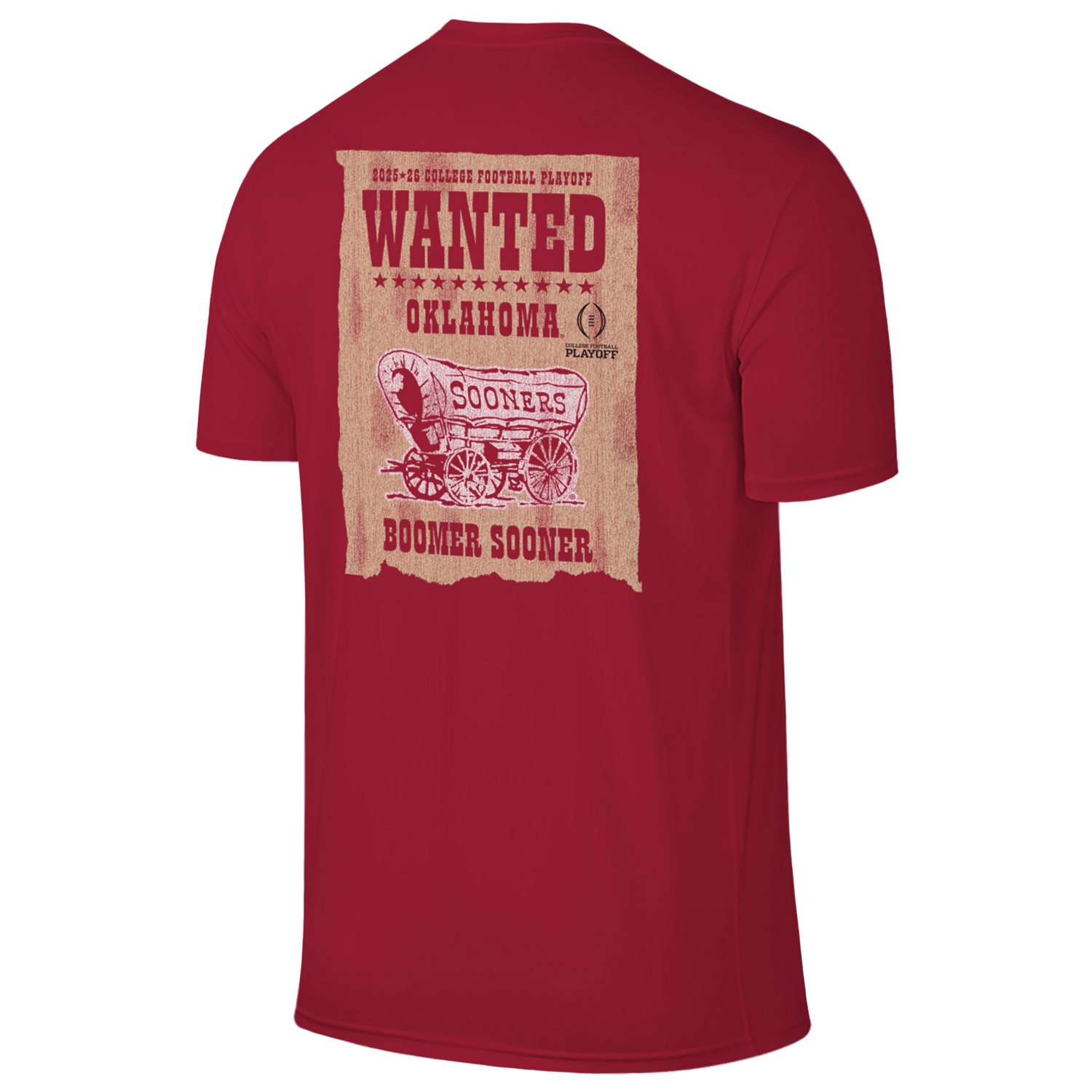 WILDCAT RETRO Men's University of Oklahoma 2025 CFP Bound Wanted Short Sleeve T-Shirt - view number 3
