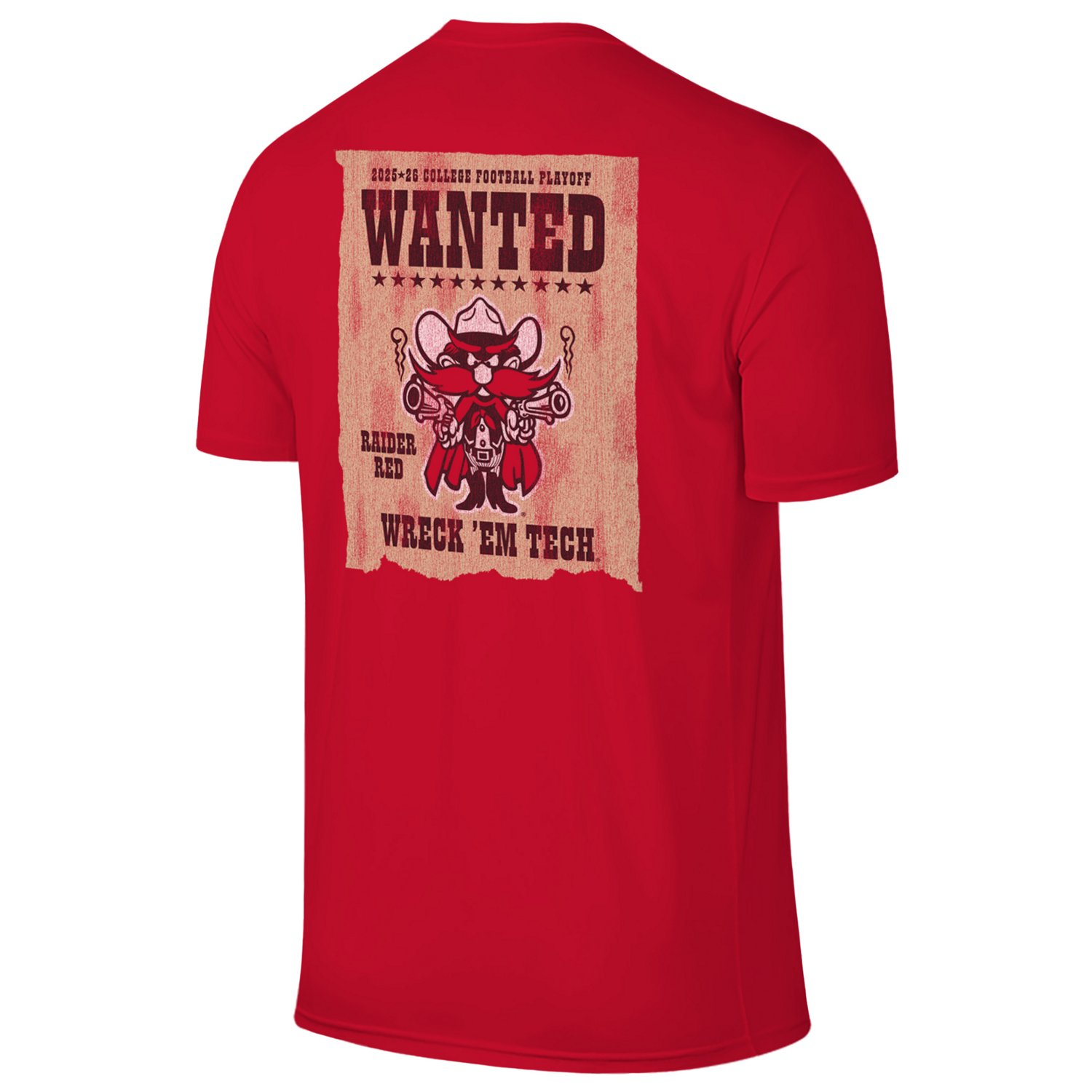 WILDCAT RETRO Men's Texas Tech University 2025 CFP Bound Wanted Short Sleeve T-Shirt - view number 3