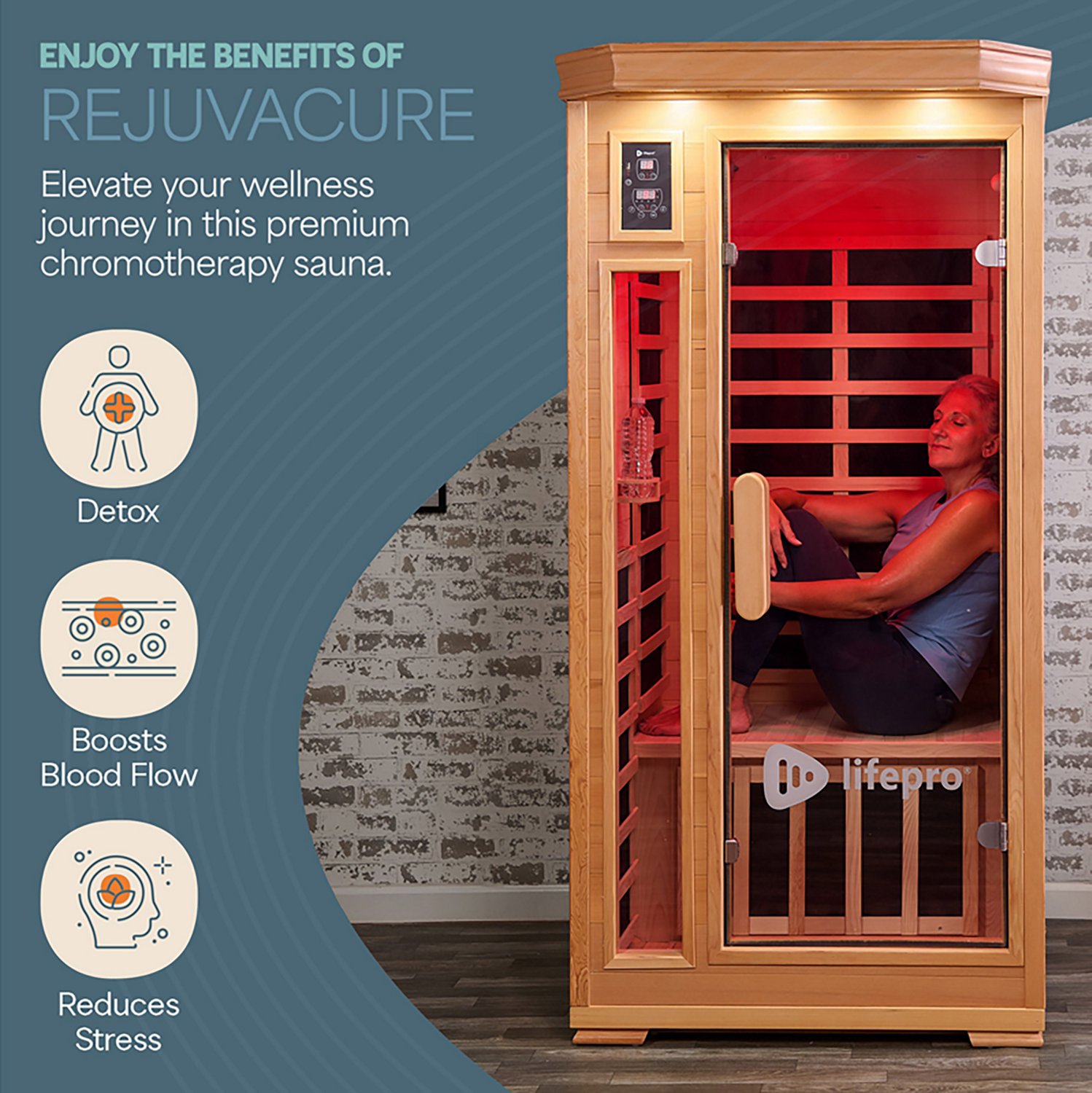 Lifepro RejuvaCure Super Low EMF Far Infrared Sauna - view number 2