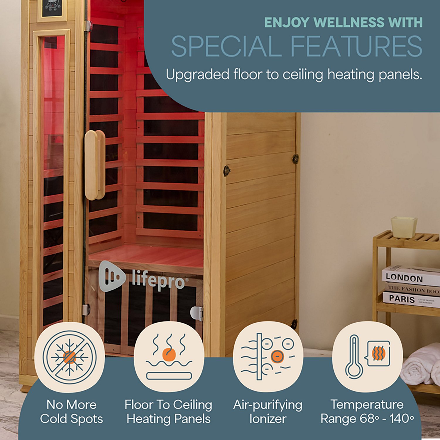 Lifepro RejuvaCure Super Low EMF Far Infrared Sauna - view number 5