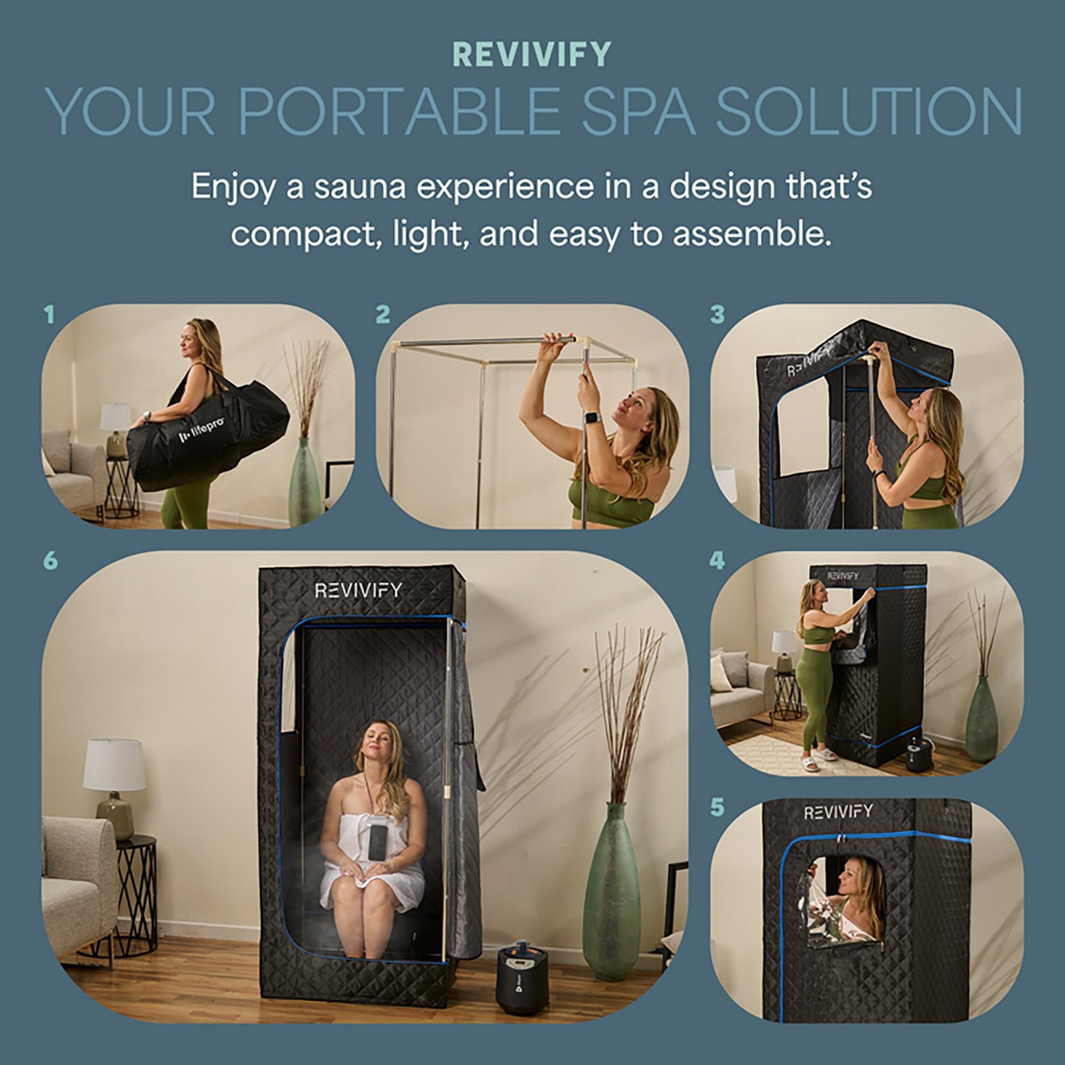 Lifepro Revivify Mini Portable Steam Room - view number 5