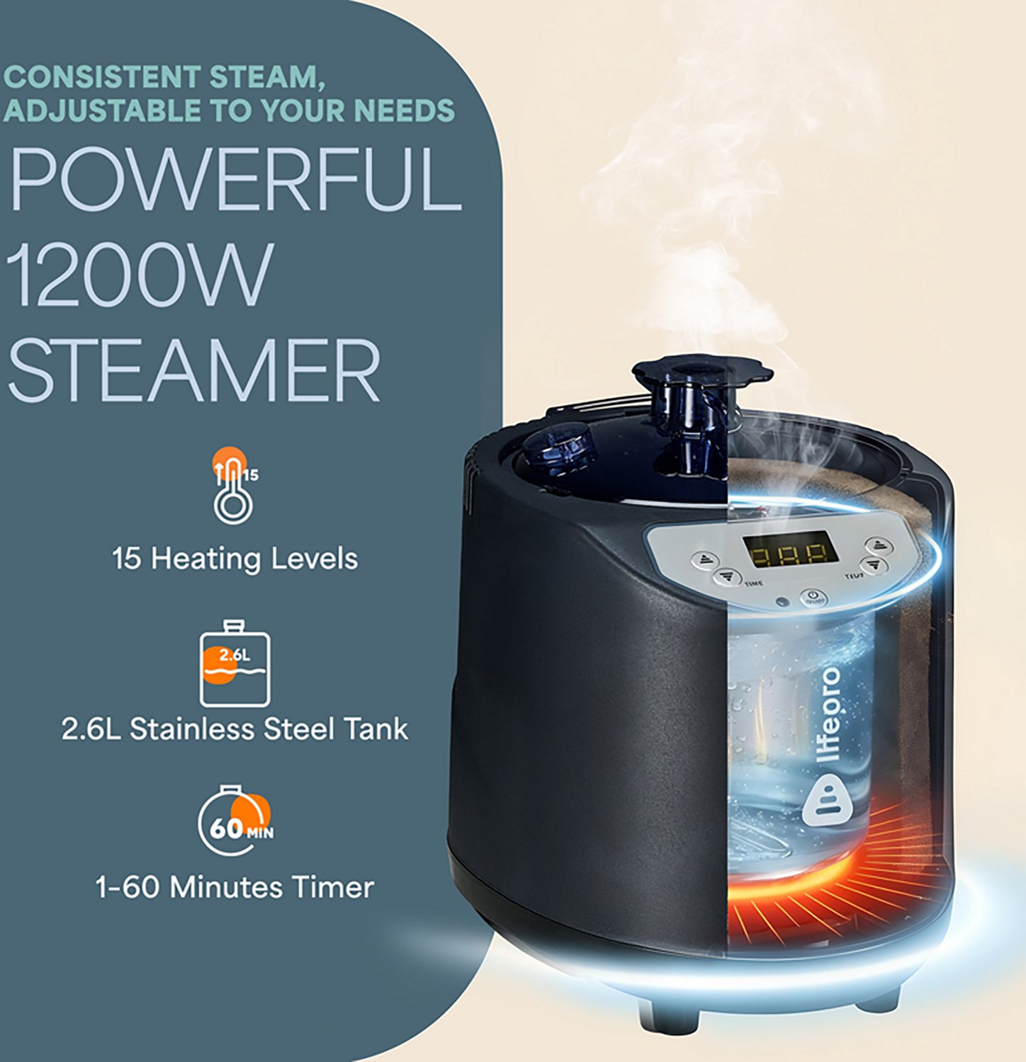 Lifepro Revivify Mini Portable Steam Room - view number 7