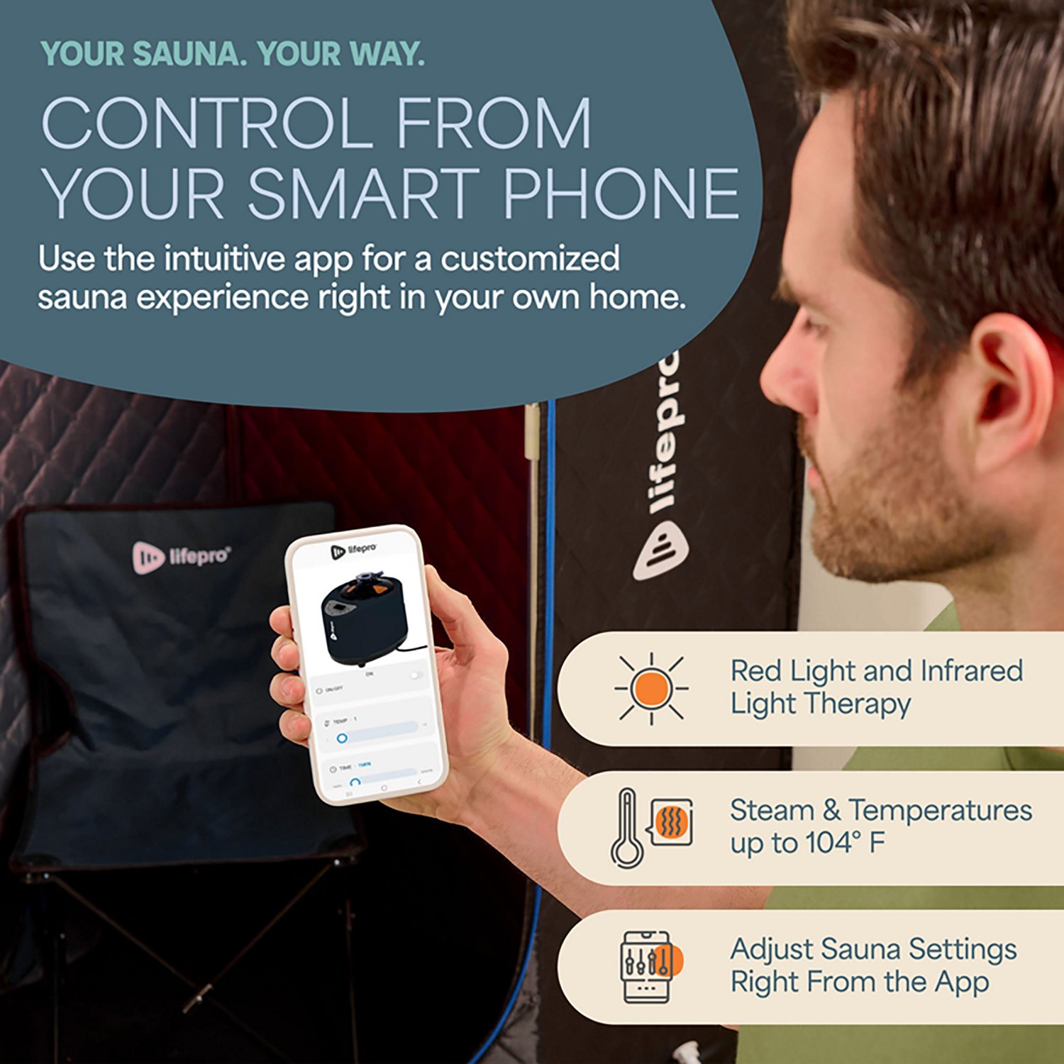 Lifepro Revivify Deluxe Portable Steam Room - view number 2