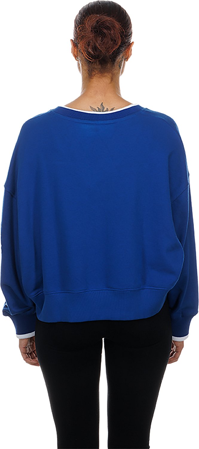 New Era Women's Mavericks V-neck Boxy Long Sleeve Sweatshirt - view number 2