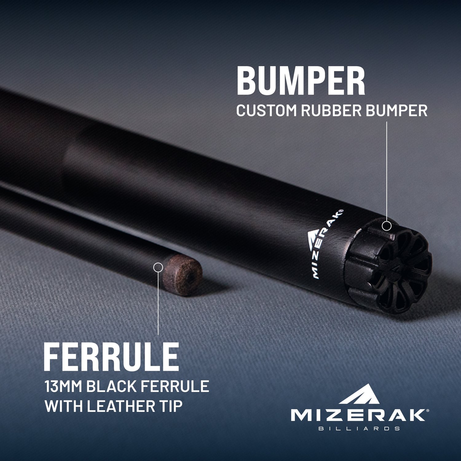 Mizerak 58" Onyx Two-Piece Composite Cue - view number 4