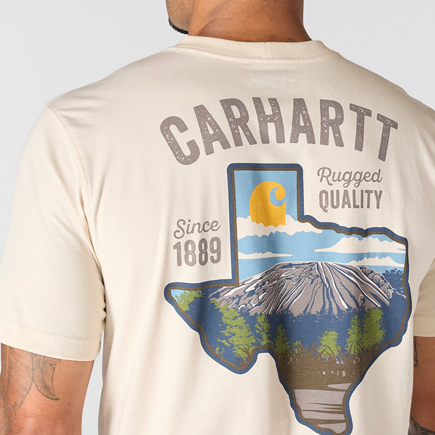 Carhartt Men's Irvine Relaxed Texas Outdoor T-shirt - view number 4