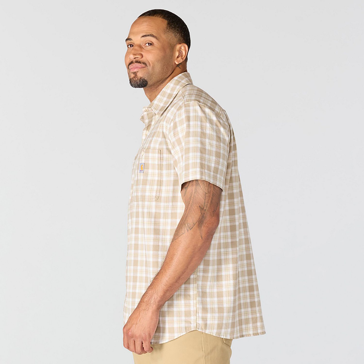 Carhartt Men's Bozeman Relaxed Short Sleeve Plaid Shirt - view number 3