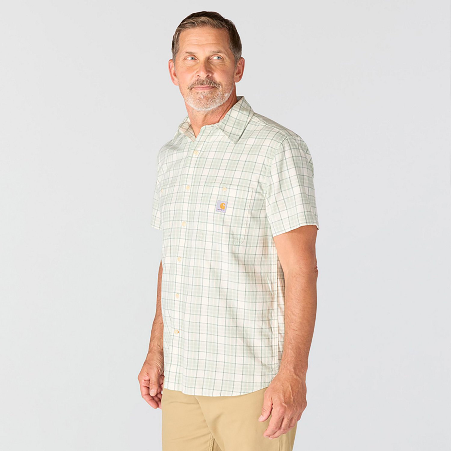 Carhartt Men's Bozeman Relaxed Short Sleeve Plaid Shirt - view number 3