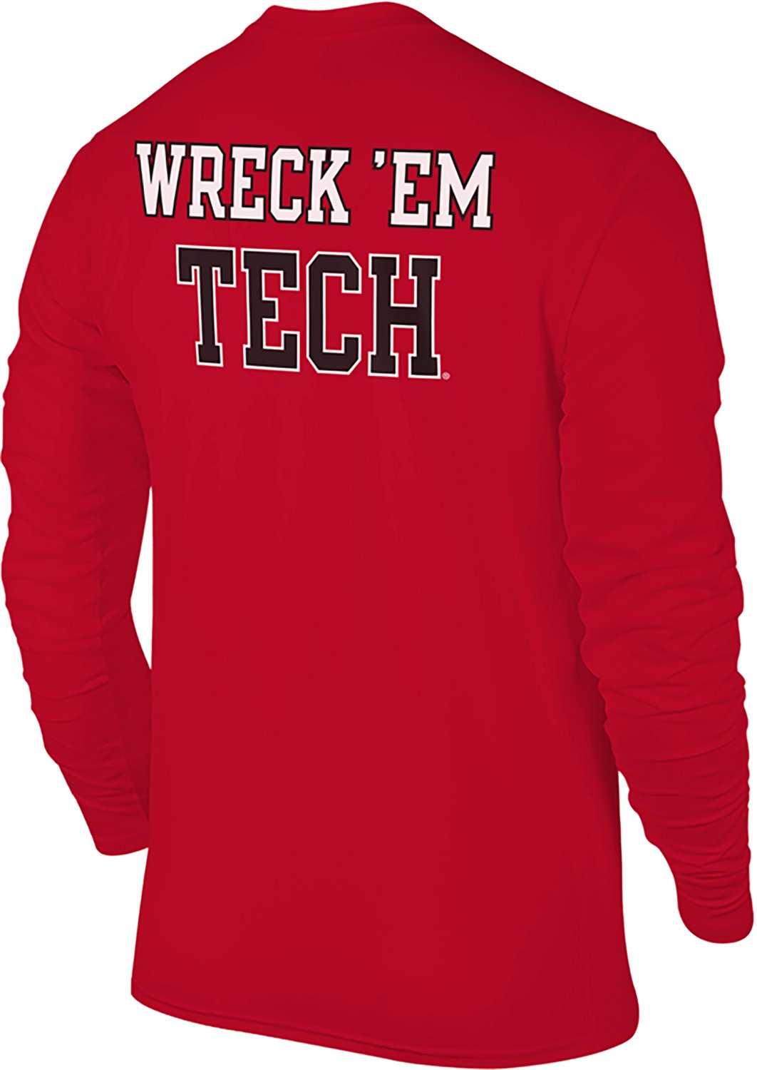The Victory Men's Texas Tech University Small Logo 2 Hit Long Sleeve Graphic T-shirt - view number 3