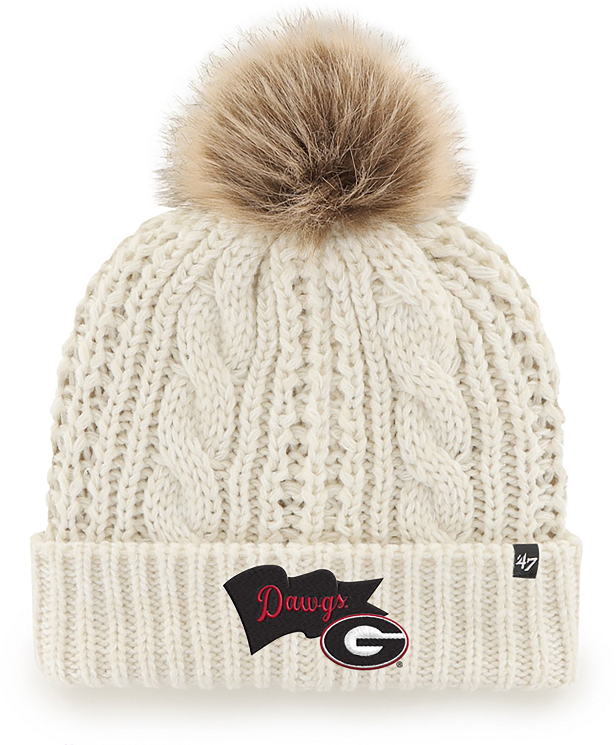 '47 Women's Georgia Bulldogs Wave Banner Meeko Cuff Knit Beanie