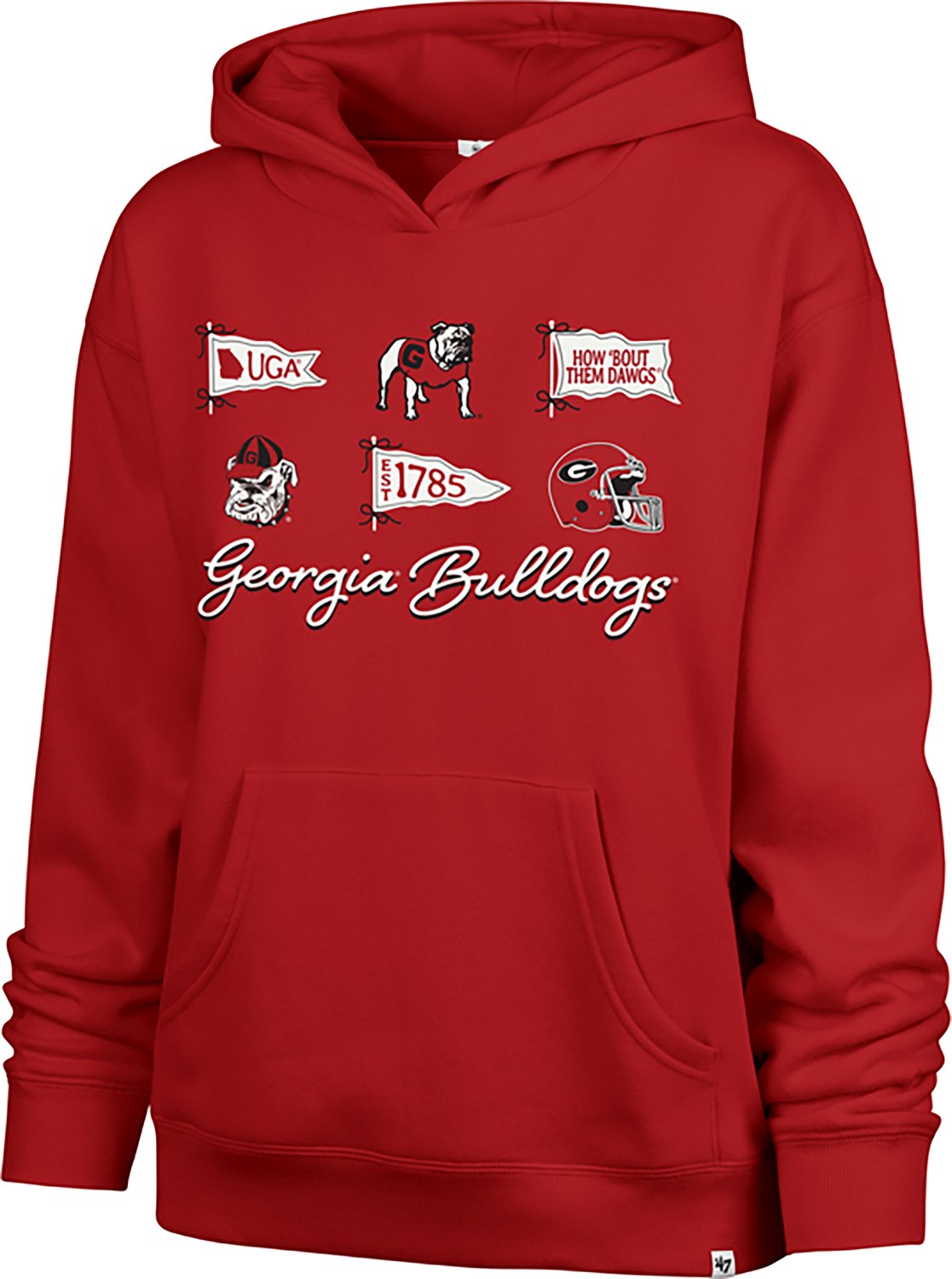 '47 Women's Georgia Bulldogs Bow and Banners Naomi Hoodie