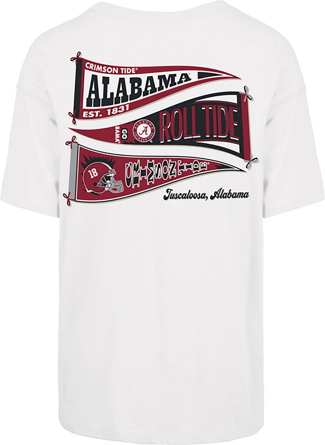 '47 Women's Alabama Crimson Tide Bow and Banner DS Sadie Short Sleeve T-shirt - view number 2