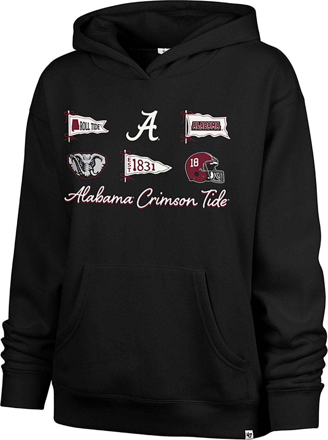 '47 Women's Alabama Crimson Tide Bow and Banners Naomi Hoodie