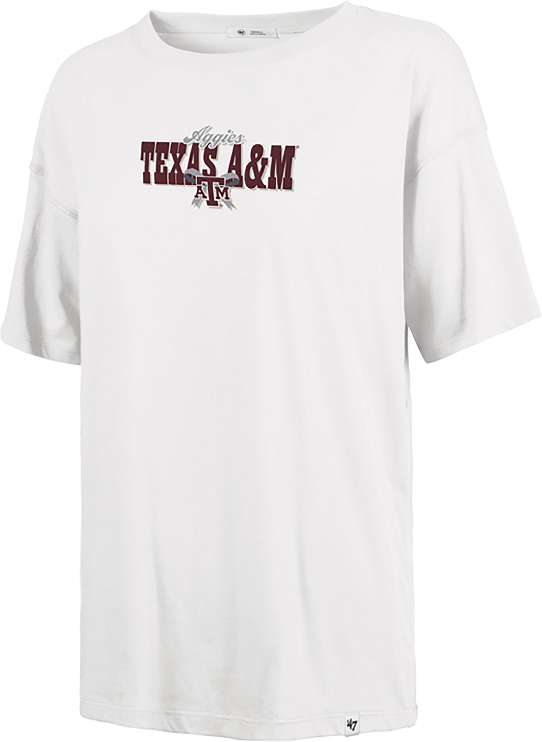 '47 Women's Texas A&M Aggies Bow and Banner DS Sadie Short Sleeve T-shirt