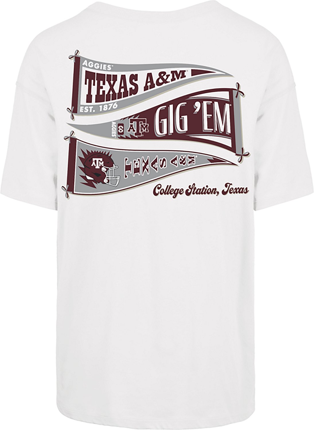 '47 Women's Texas A&M Aggies Bow and Banner DS Sadie Short Sleeve T-shirt - view number 2