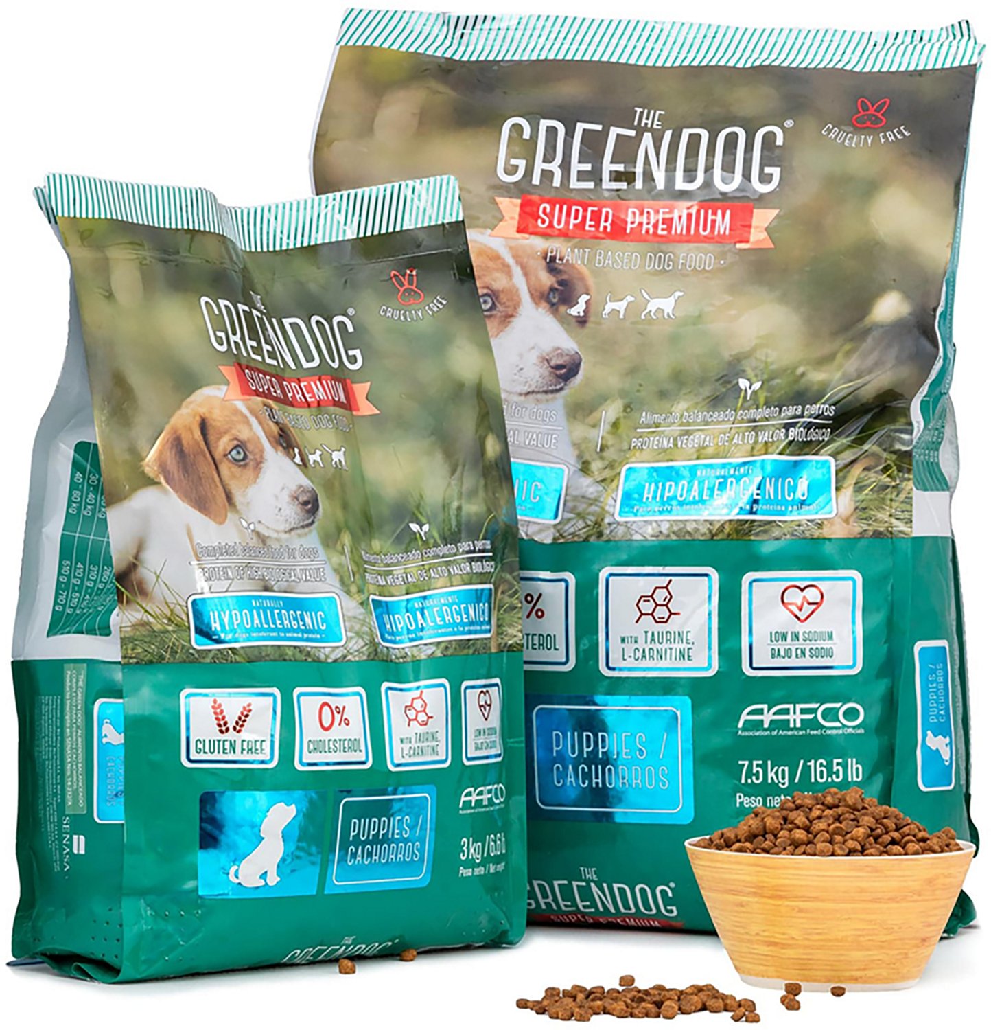 The Green Dog Super Premium Puppies 6.6 lb Dog Food Bag - view number 8