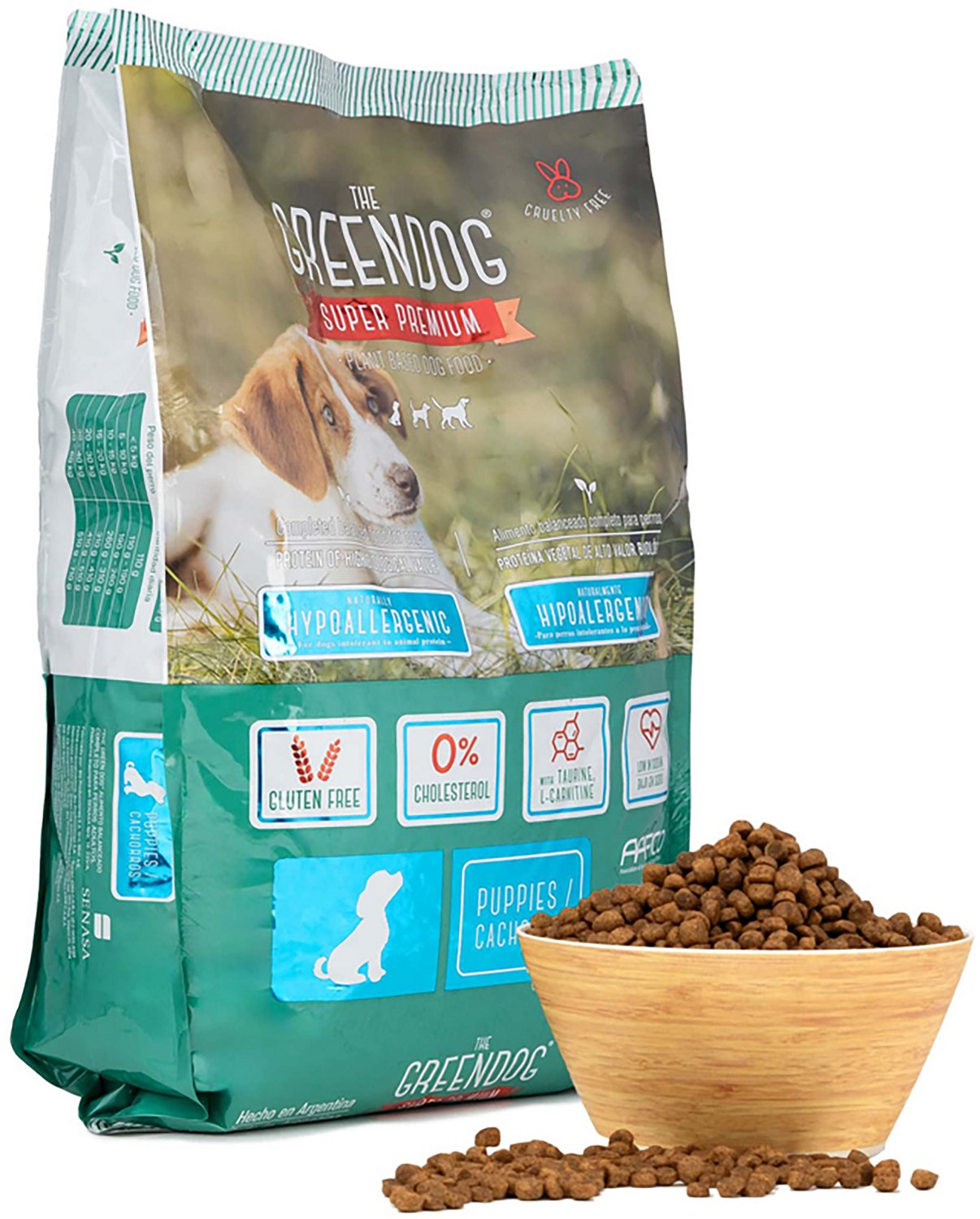 The Green Dog Super Premium Puppies 16.5 lb Dog Food Bag - view number 2