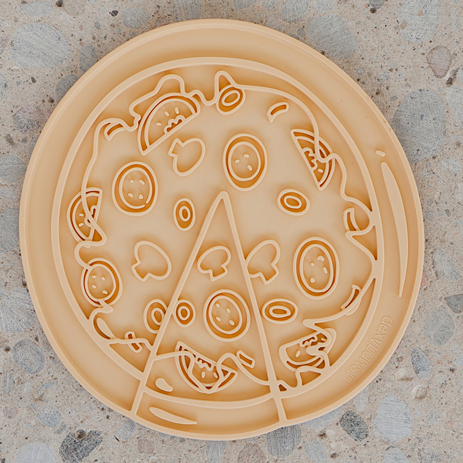 Dexypaws Pup-peroni Pizza Enrichment Lick Mat - view number 5