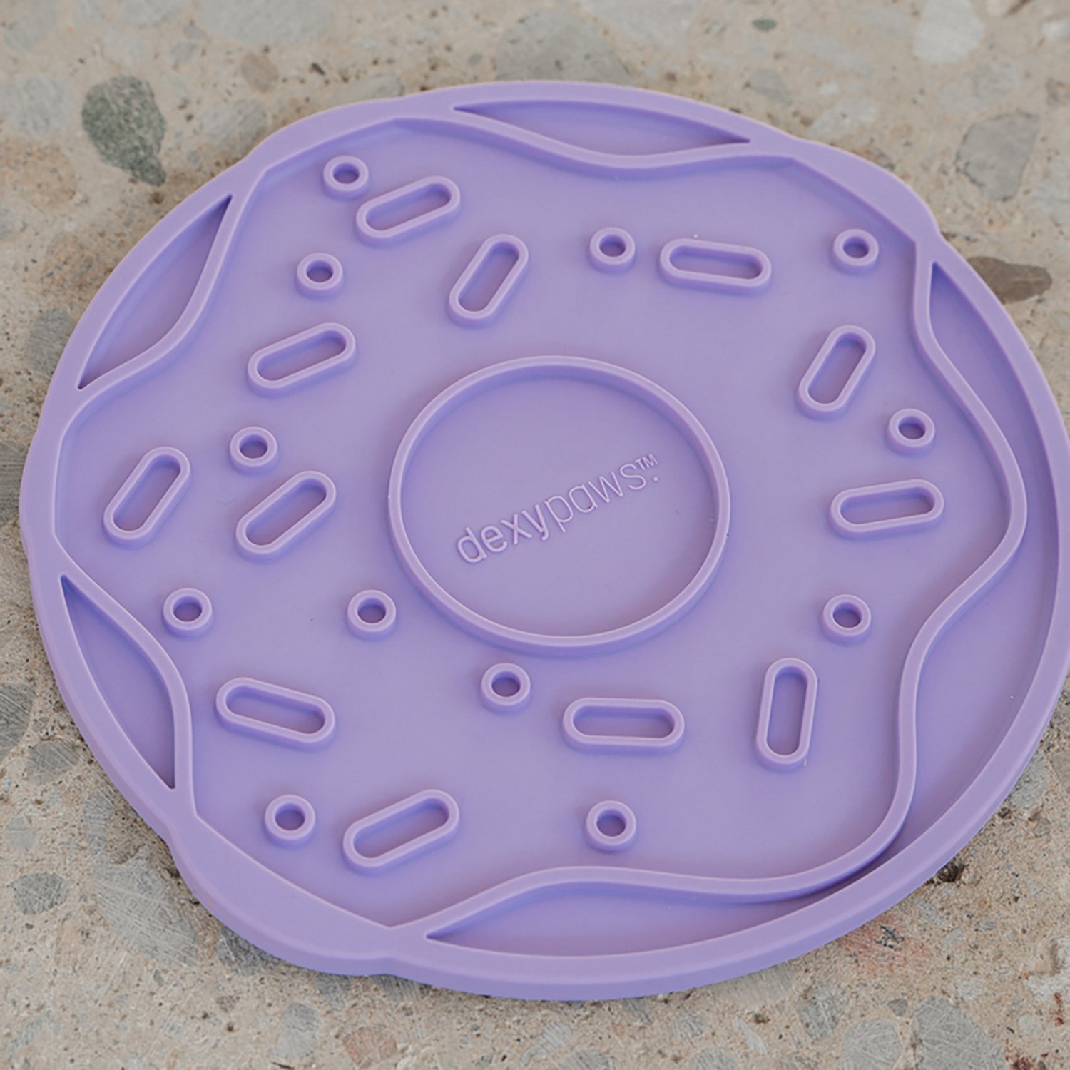 Dexypaws Lilac Donut Delight Enrichment Lick Mat - view number 3