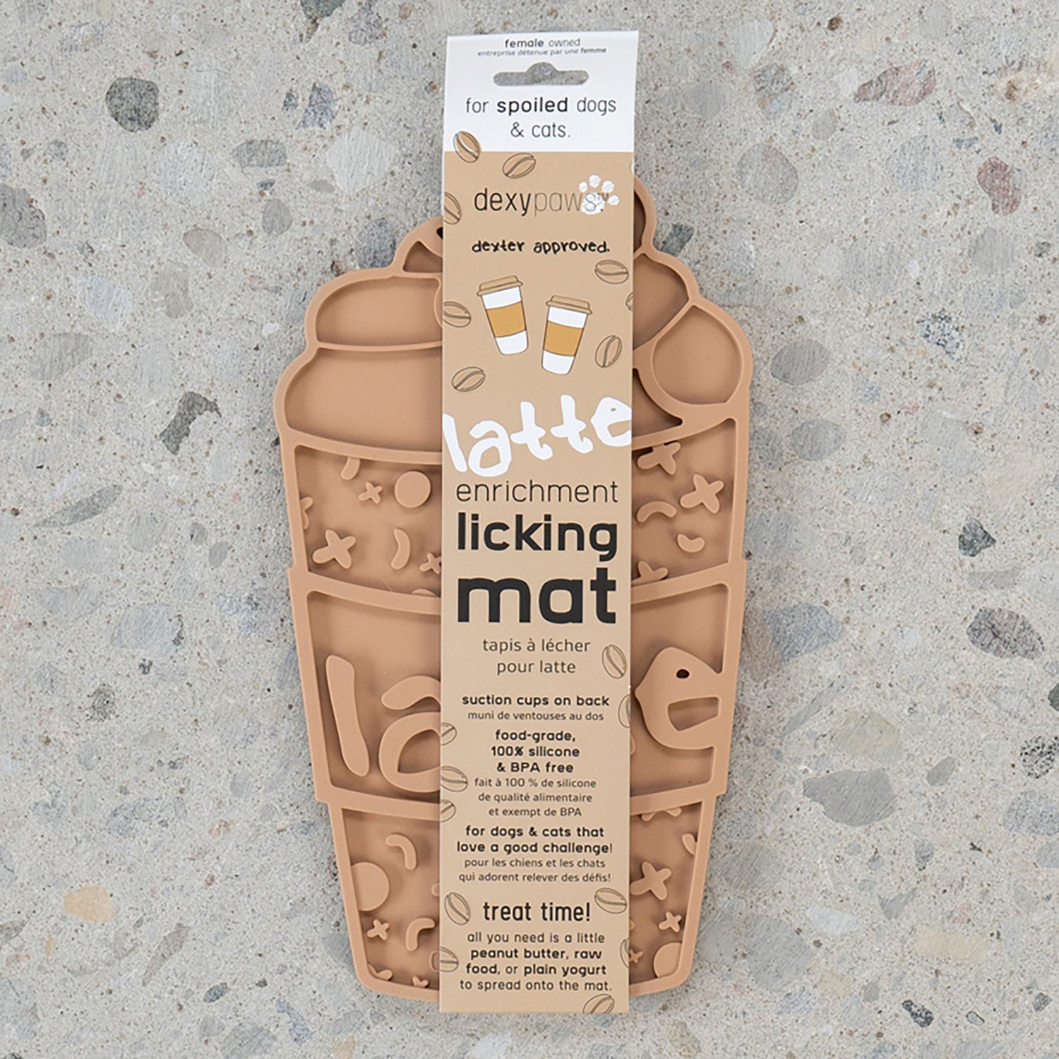 Dexypaws Pup-accino Enrichment Lick Mat - view number 2