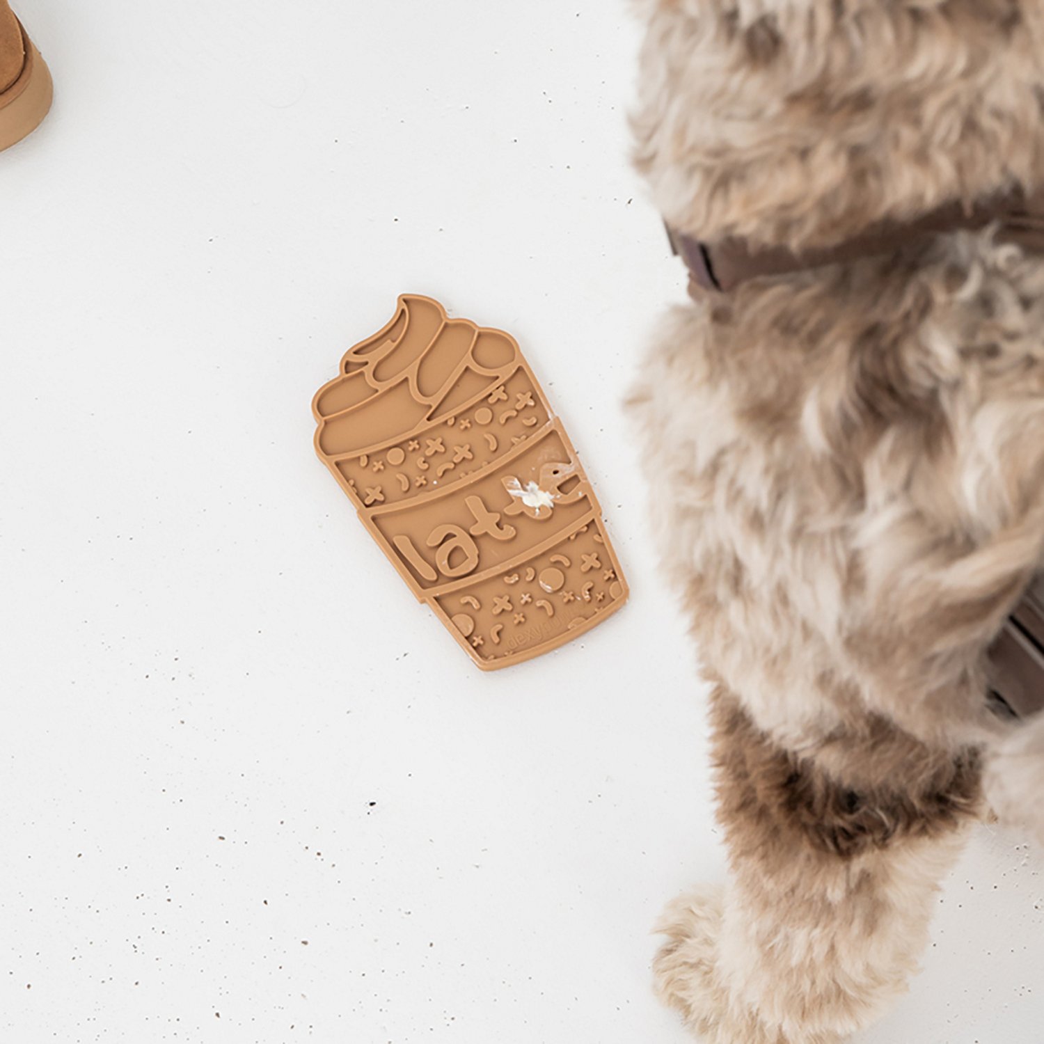 Dexypaws Pup-accino Enrichment Lick Mat - view number 6