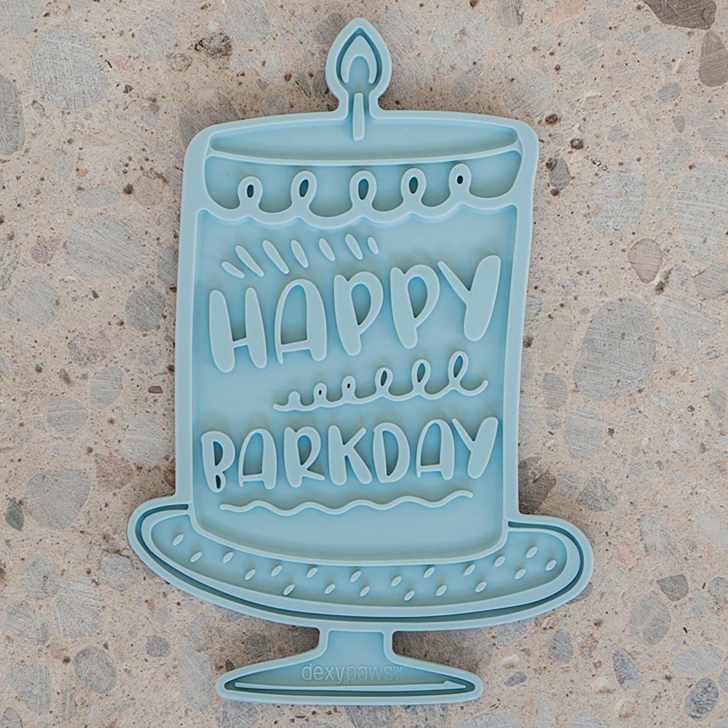 Dexypaws Seafoam Bark Day Bash Enrichment Lick Mat - view number 7
