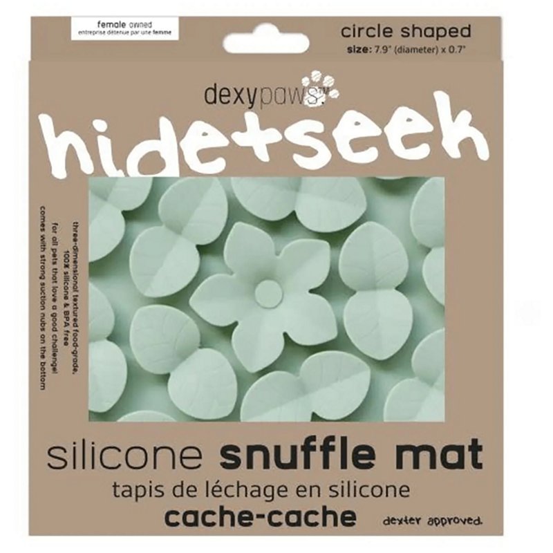 Flat River Group DexyPaws Sage Green Circle Silicone Snuffle Mat