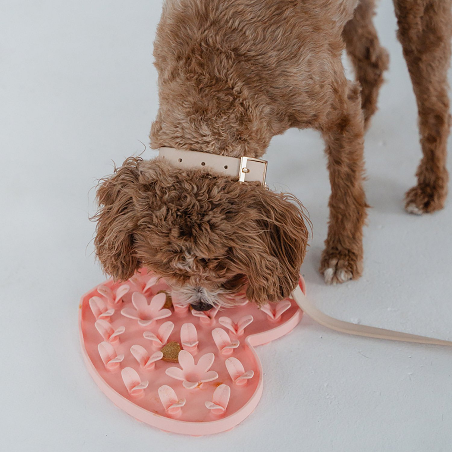 Dexypaws Blush Pink Heart Enrichment Snuffle Mat - view number 3