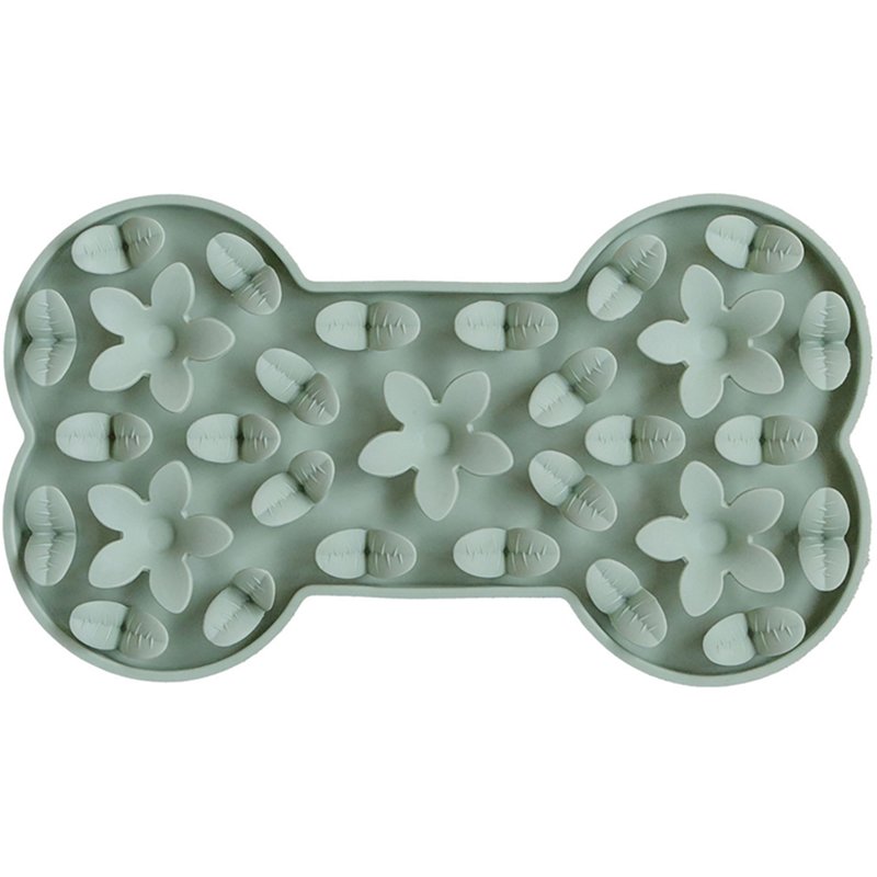Flat River Group DexyPaws Sage Green Bone Enrichment Snuffle Mat