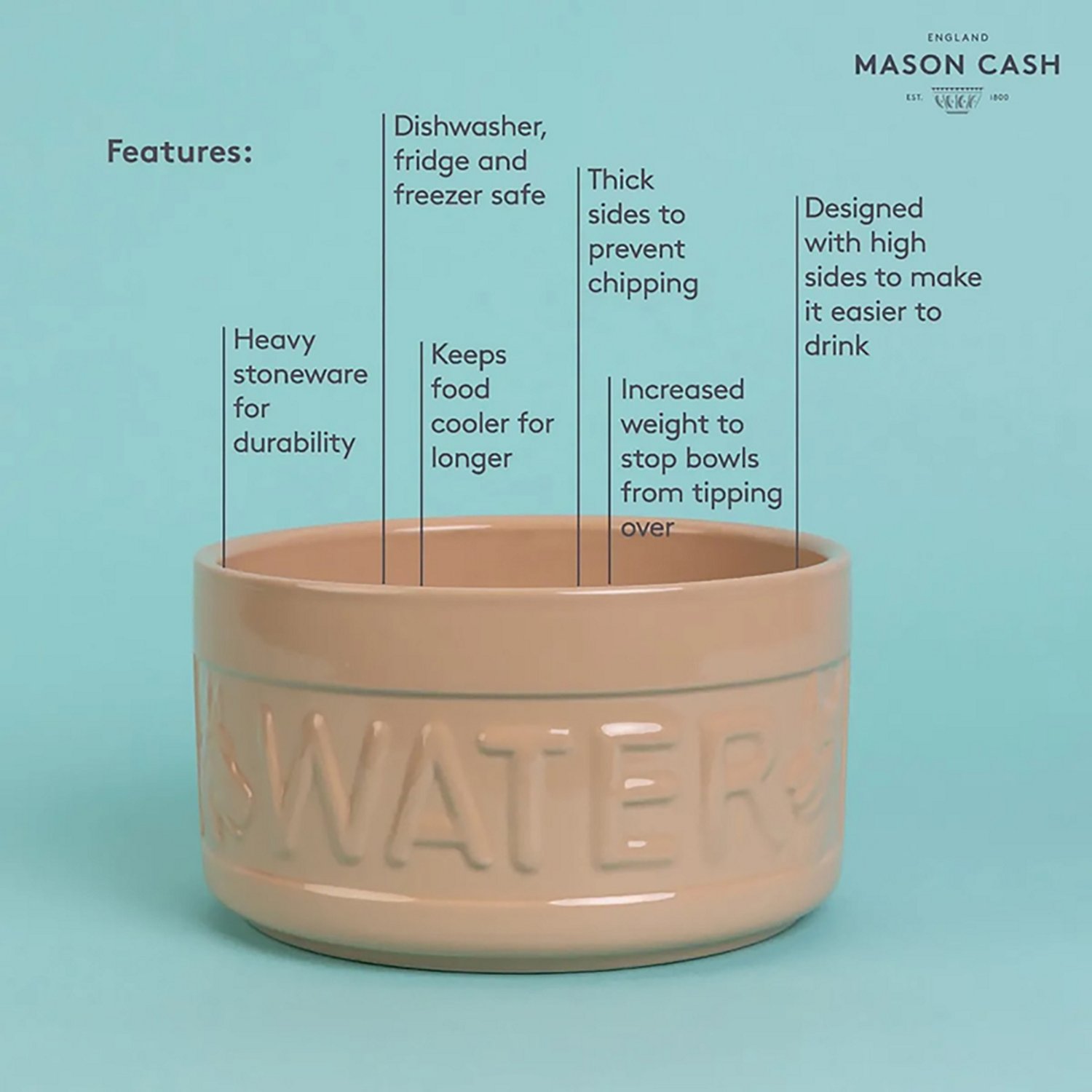 Mason Cash Cane Dog Bowl - view number 5