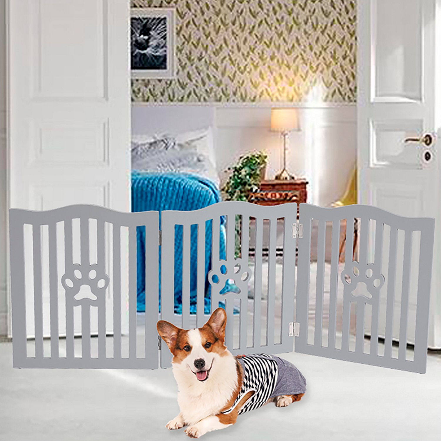 Trimate Wooden-Free Standing Pet Gate - view number 7