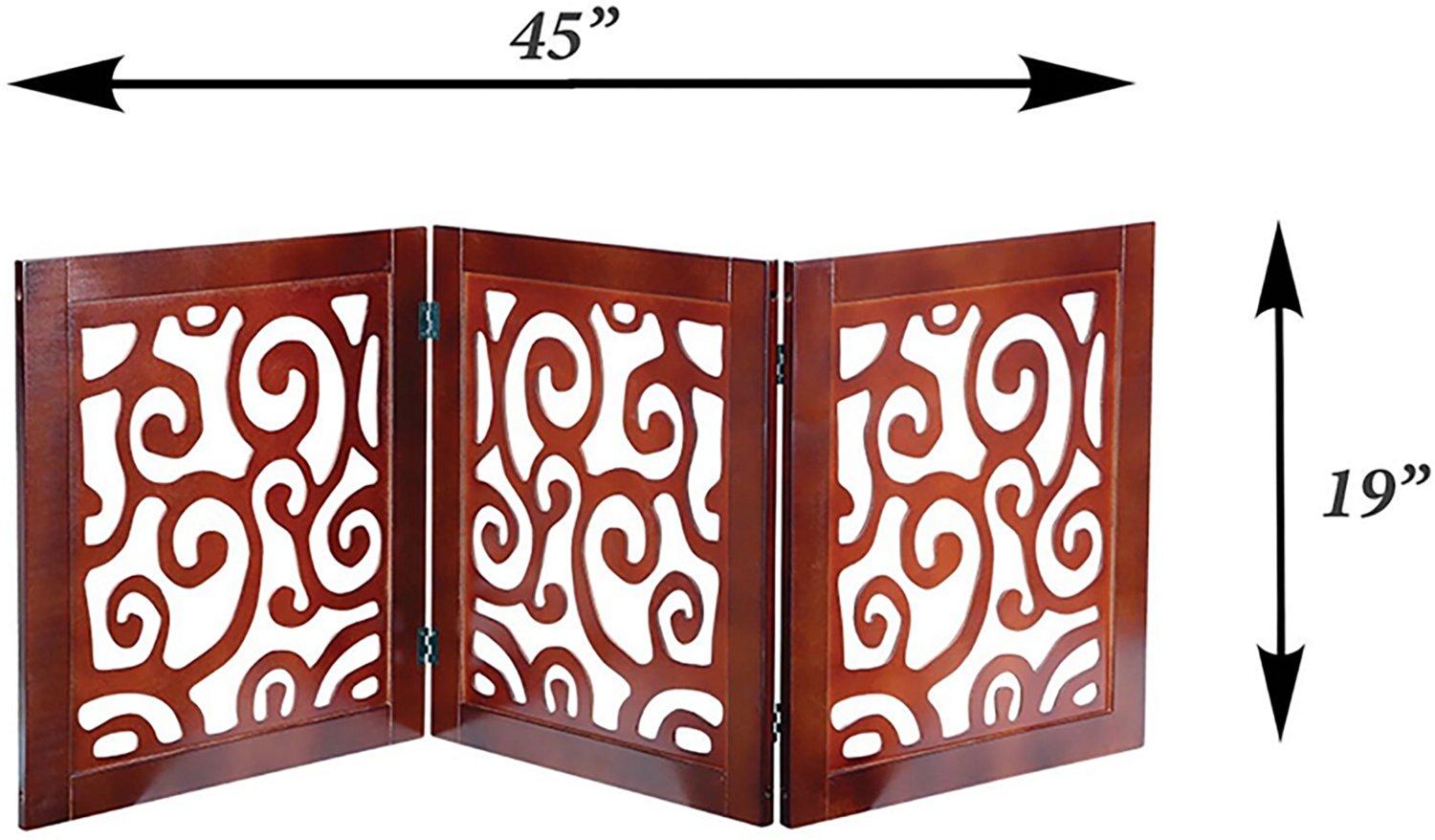 Etna Wooden Scroll Pet Gate - view number 2