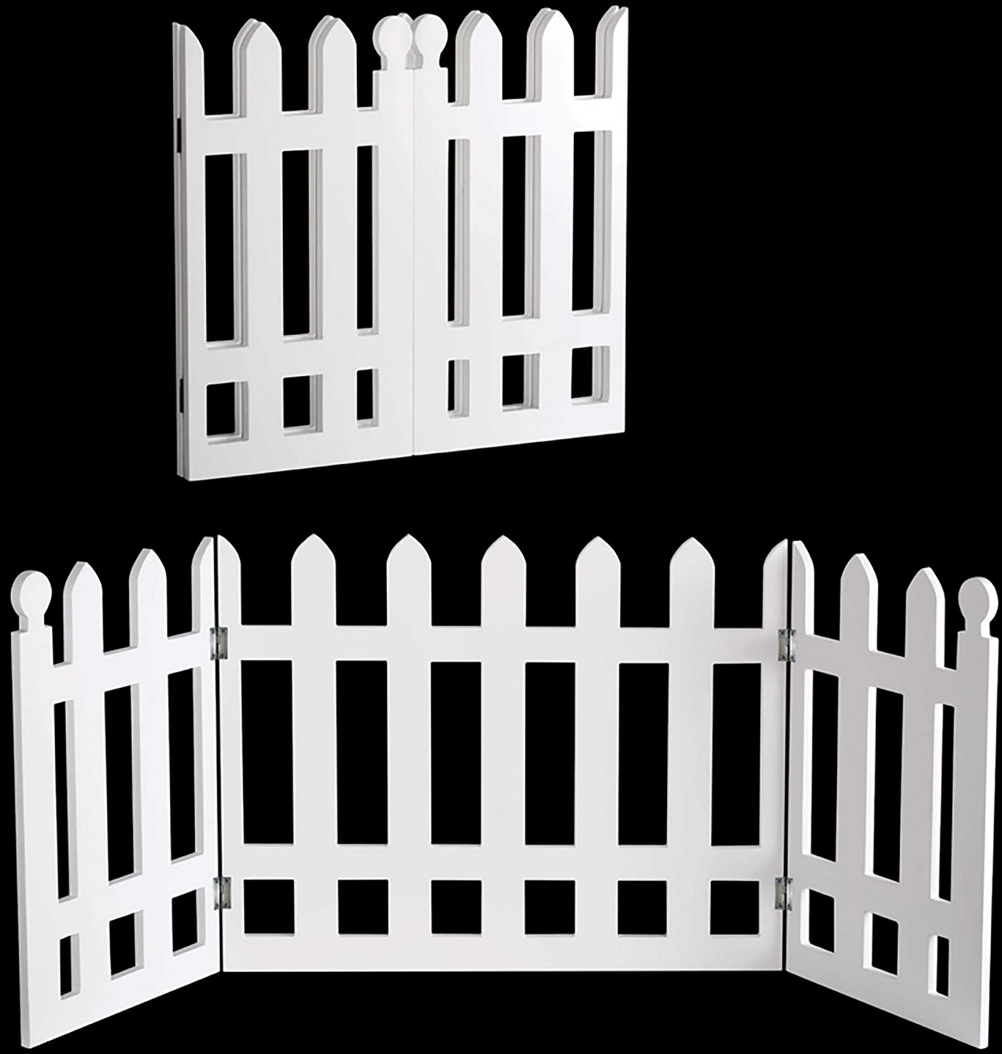 Etna Wooden White Picket Fence Pet Gate - view number 5